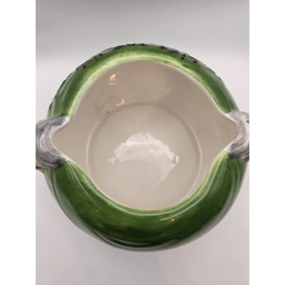 Pumpkin Head Rhyming Green Treat Jar Candy Halloween 6